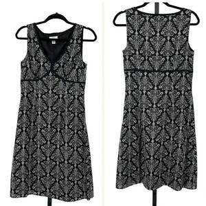 ANN TAYLOR LOFT black and white dress